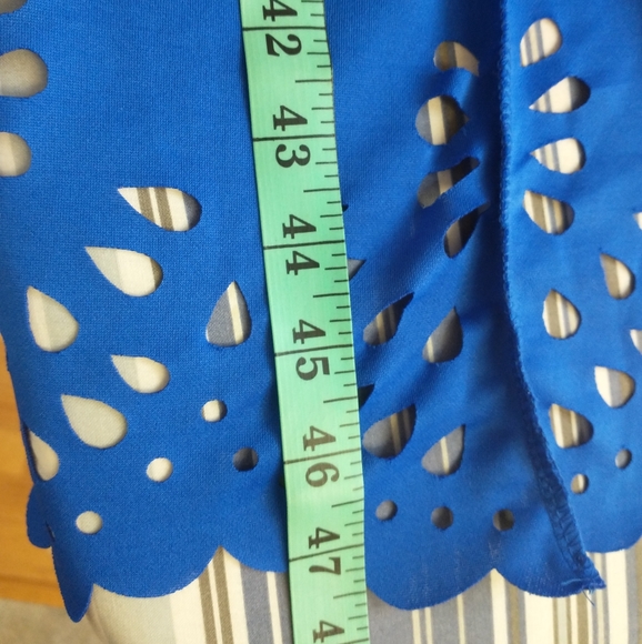 4XL(Best Fit 3X) SHEIN Cobalt Blue Cutout Dress - Picture 13 of 16